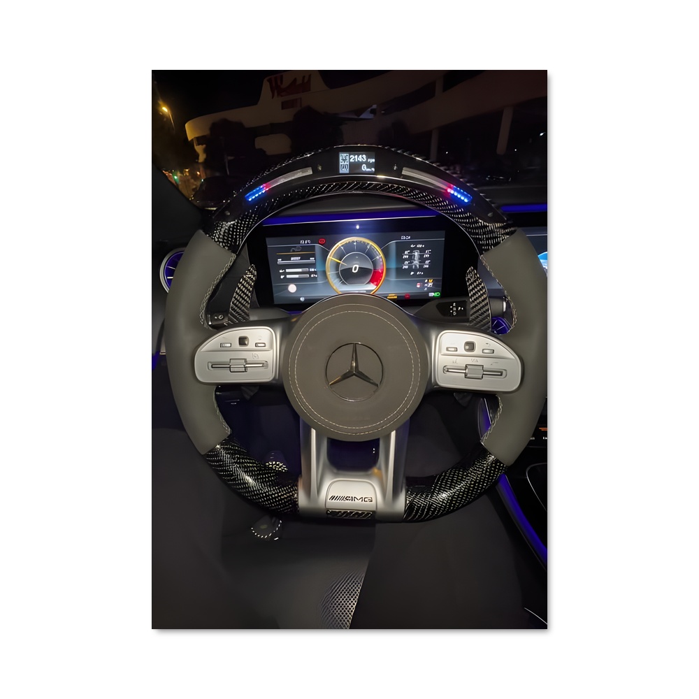 Poster Commande Précise – affiche Mercedes